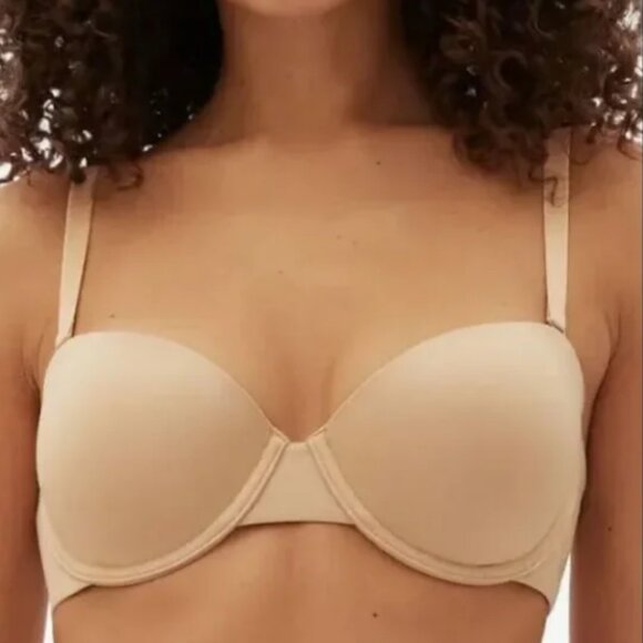 GapBody Women's Everyday Essentials Multi-Way Bra in Brush Beige - Picture 1 of 5